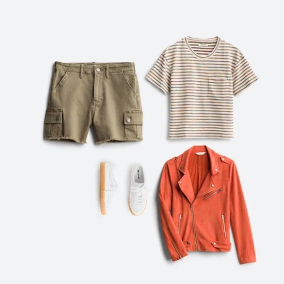 Vigoss Ace High Rise Cargo Short in Olive Green - Picture 2 of 13